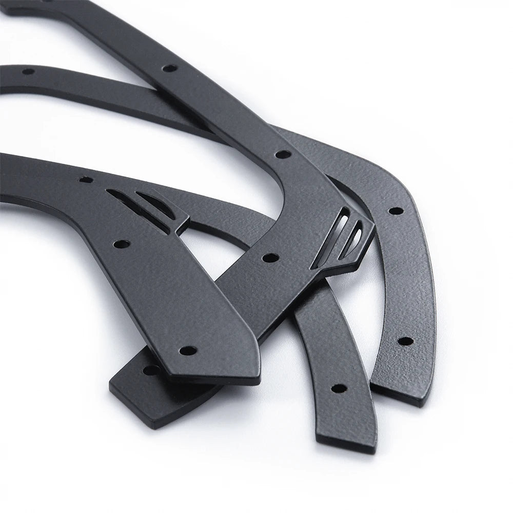 AXSPEED-Roue en acier inoxydable EyebloggFender Flares pour Axial SCX10 III AXI03007 Guitar EP Wrangler 1/10 RC inoler Car Shell Body Parts