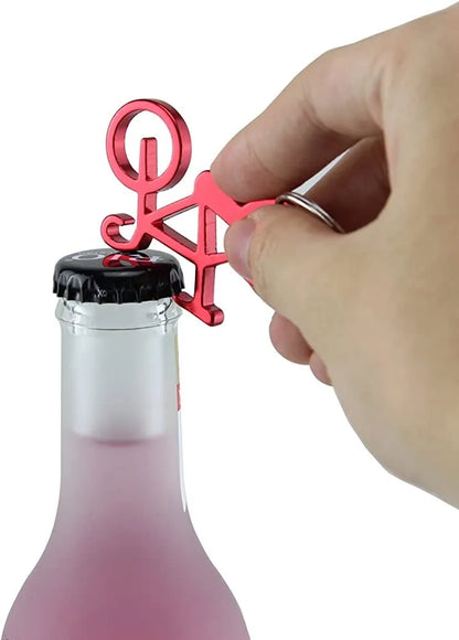 Porte-clés de vélo en métal, couleurs mélangées, ouvre-bouteille de vin et de bière, outil de bar, porte-clés EquiBike, 120 pièces