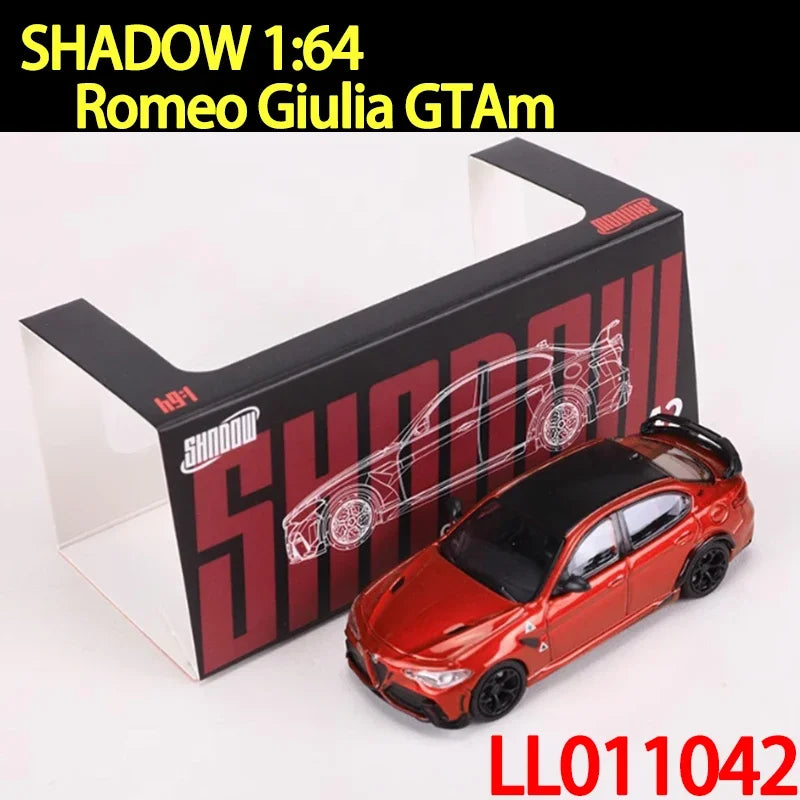 SHADOW/DCT 1:64 échelle Romeo Giulia GTAm voiture en alliage modèle de voiture ornement Souvenir affichage Collection passe-temps cadeau