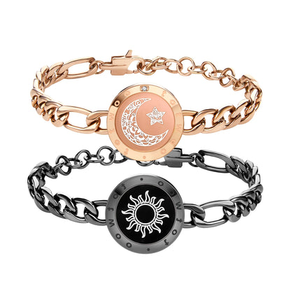 Totwoo – Bracelets tactiles pour relation longue Distance, cadeau d'anniversaire pour Couple, bijoux intelligents Bluetooth avec prise en charge de l'application iOS Android