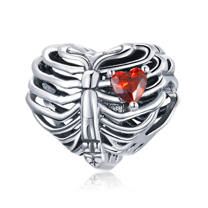 BISAER 925 en argent Sterling coeur série breloque perle coloré Zircon pendentif ajustement famille fête des mères anniversaire Bracelet bijoux à bricoler soi-même