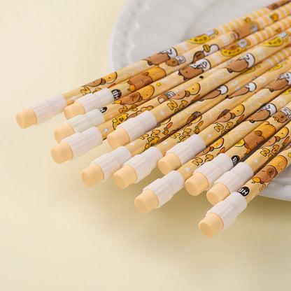 crayons HB  Capybara 12 crayons et taille-crayon