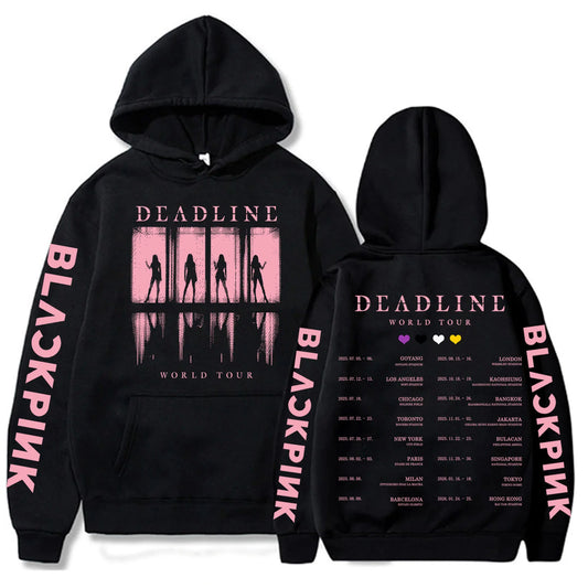 2025 BP Deadline Black World Tour sweat à capuche Harajuku hauts pull homme femme sweat Fans cadeau