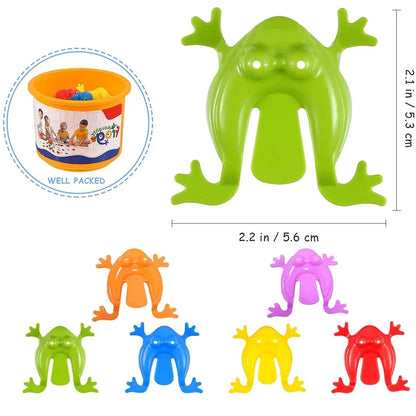 10-60 pièces grenouille sautante avec seau rebond Fidget jouets nouveauté assorti anti-Stress cadeau d'anniversaire garçons filles fête faveur jeu