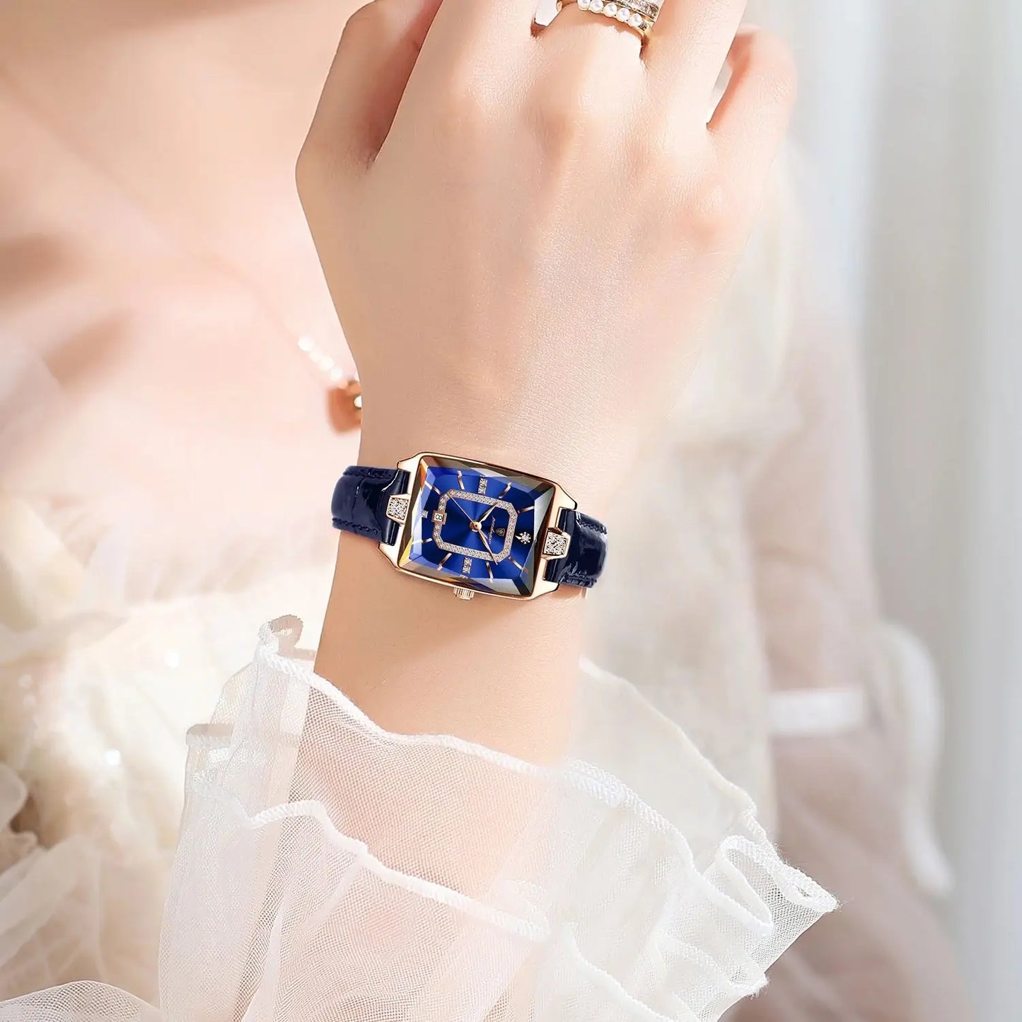 POEDAGAR classique luxe femmes montres étanche en cuir Date mode femme montre élégante de haute qualité Quartz femmes montre-bracelet