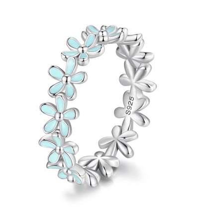 WOSTU 2019 grosses soldes argent Sterling réel 925 anneaux de doigts de cercle chanceux pour les femmes bijoux de mode cadeau livraison directe CQR041