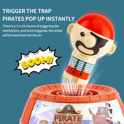 Seau Pirate de bureau, jouet interactif créatif Parent-enfant pour enfants âgés de 3 ans et plus