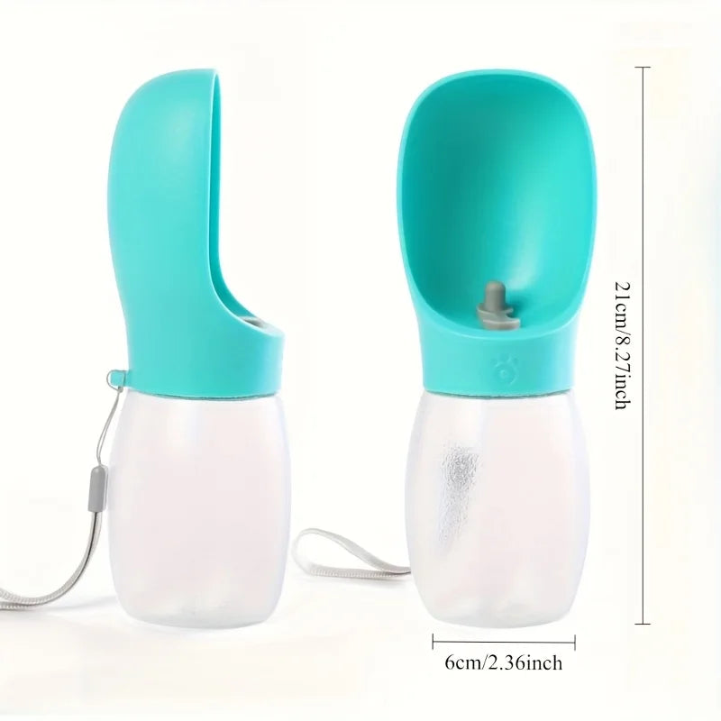Bouteille d'eau de voyage portable pour animaux de compagnie, adaptée à un usage extérieur, idéale pour les chiens, les chats et spécialement pour l'alimentation des animaux de compagnie de races en peluche