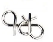 Puzzle classique en métal pour enfants, jeu de casse-tête à fil magique