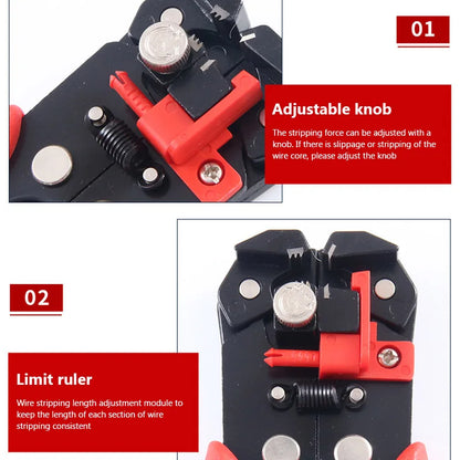 Pince à dénuder les fils, outil manuel multifonctionnel, outils de traction pratiques, pince à sertir les fils et les câbles