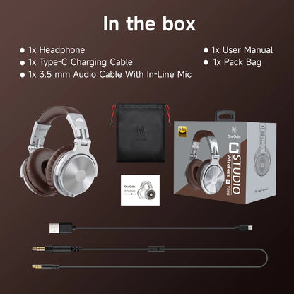 Oneodio-Casque d'écoute sans fil Bluetooth 5.2