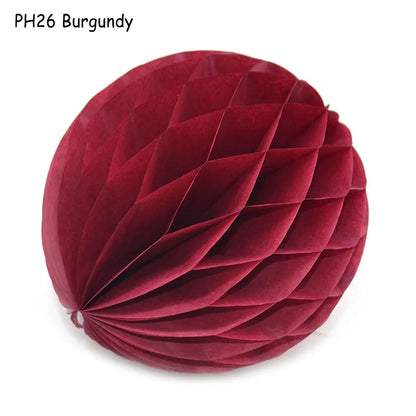 Boule décorative en papier nid d'abeille, 5 pièces/lot, 10/15cm, fleur Pastel, décoration de fête d'anniversaire pour mariage, enfant, fournitures de réception-cadeau pour bébé 8Z