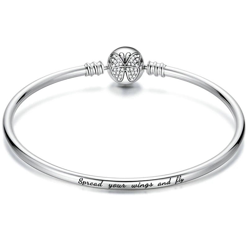 Luxe 100% argent Sterling 925 Original 3 Styles chaîne Bracelet Bracelet pour femmes ajustement bricolage breloque perle authentique bijoux fins cadeau