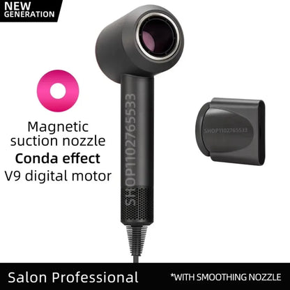 Sèche-cheveux électrique ionique 5 en 1, sèche-cheveux sans lame à grande vitesse, Ion négatif professionnel, 1.8M, Super sans feuilles