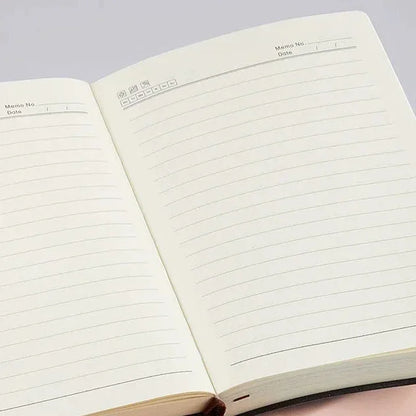 Cahier vierge en cuir souple