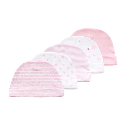 Kiddien'aime-Ensemble bonnet et gants pour nouveau-né, accessoires de vêtements pour bébé garçon, bonnets 100% coton, chapeau d'hôpital, mitaines trempées, 0-6M, lot de 10 pièces