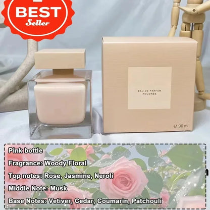 Parfum femme 90ml longue durée Woody Floral Eau De Parfum EDP pur extrait De musc femme Parfum essentiel quotidien cadeau