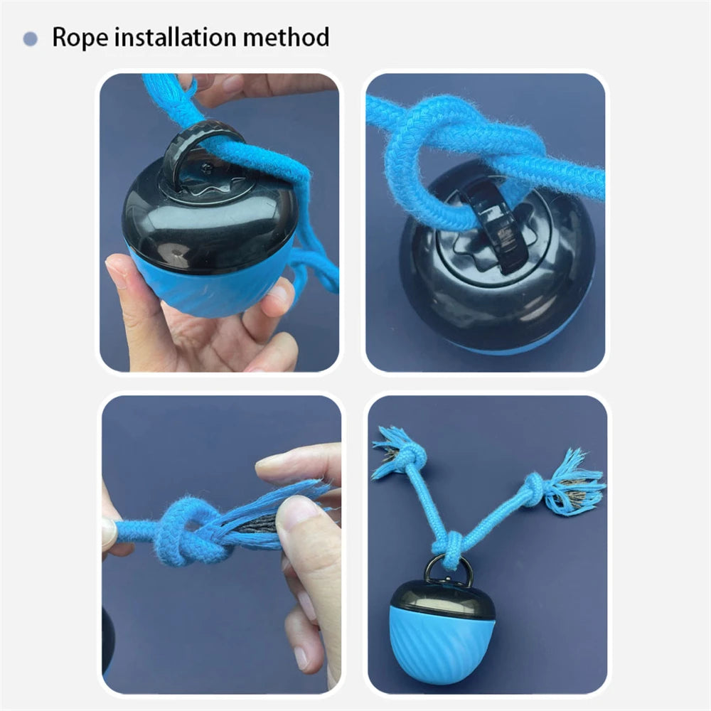 Balle pour animaux de compagnie pour chiens, jouets interactifs, boule roulante activée par le mouvement pour chiots/petits chiens, jouet mobile automatique, jouet Rechargeable par USB