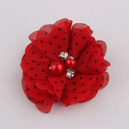 Mini fleurs artificielles en tissu mousseline de soie, 8 pièces, 2 pouces, 35 couleurs, pour Invitation de mariage, décoration de robe