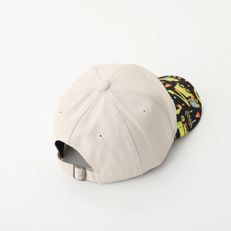 Chapeaux de sport d'été pour bébés de 2 à 8 ans, chapeaux de Baseball pour écoliers, à la mode, brodés avec pelle, pour l'extérieur, 2025
