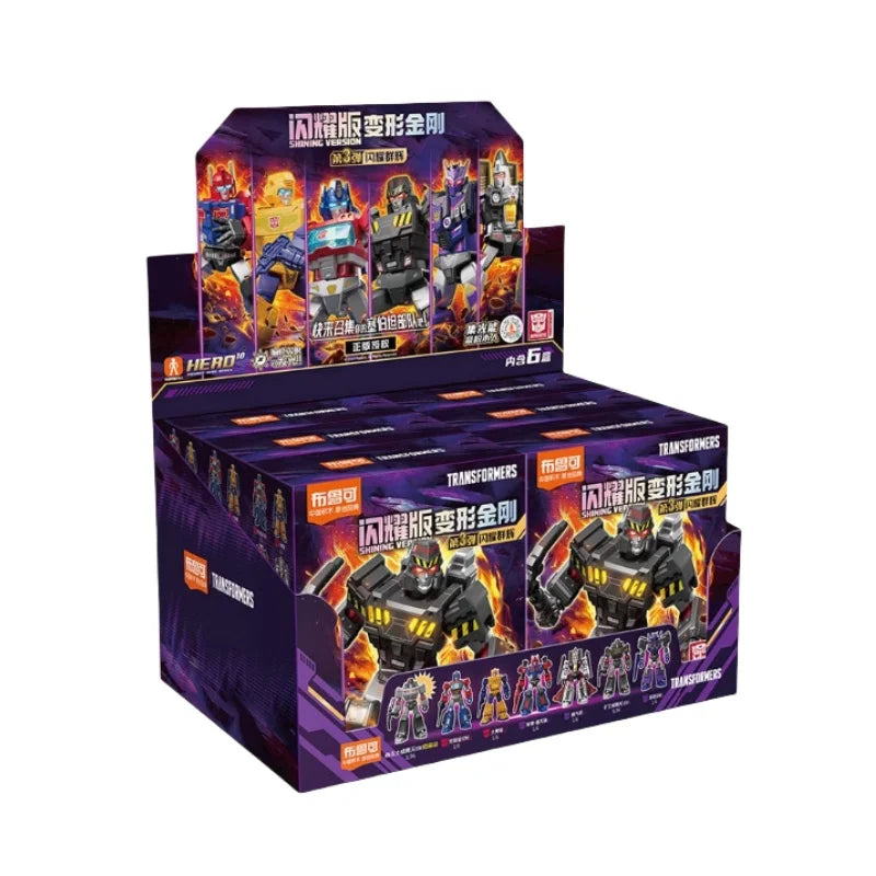 BLOKEES transformateurs VERSION brillante 3 blocs de construction mineur Megatron Tarn assembler Robot jouets modèle ornements mobiles cadeaux