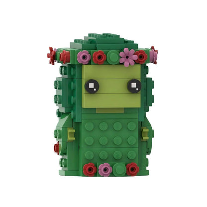 Série d'anime océan merveilleux destin personnage de dessin animé blocs de construction MOC cochon et poulet assemblage modèle Puzzle jouet cadeau d'anniversaire