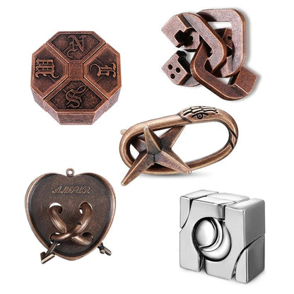 Classique IQ métal Puzzle casse Tete jouets éducatifs jeux ments pour adultes enfants nouveauté cadeaux Juegos De Inteligencia
