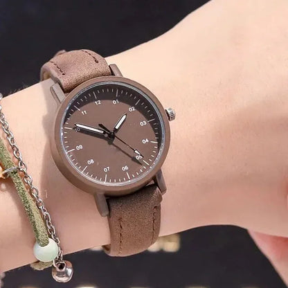 Women Luxury Quartz Watch PU Leather Strap Watches Waterproof Round Retro Bracelet Watch Ladies Girls Wristwatch