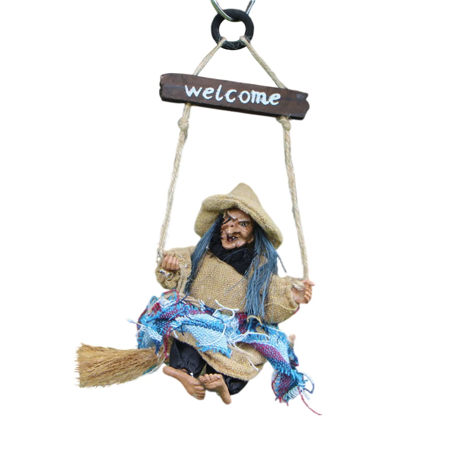 Décorations de fantômes suspendues uniques pour Halloween en plein air, accessoires de maison hantée, porte d'entrée effrayante, fournitures d'ornement de poupée suspendue
