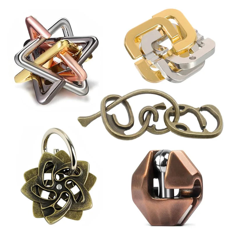 Classique IQ métal Puzzle casse Tete jouets éducatifs jeux ments pour adultes enfants nouveauté cadeaux Juegos De Inteligencia