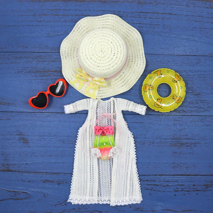 Vêtements kimono de poupée Blyth faits à la main, vêtements de poupée Blyth OB22 24, oreilles de lapin, robe de princesse pour Ymy Licca Azones Ob24 Ob27 Fr