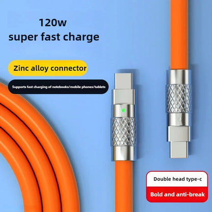 Câble de charge super rapide 120W 7A, type C