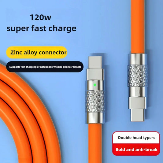 Câble de charge super rapide 120W 7A, type C
