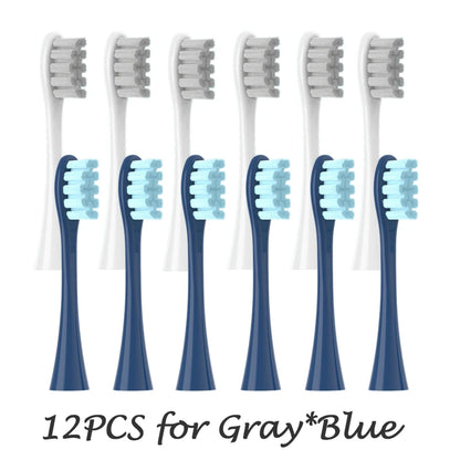Têtes de brosse de remplacement, scellées sous vide, emballées, pour Oclean X PRO/ Z1/ F1/ One/ Air 2 /SE, buses de nettoyage en profondeur souples DuPont, 12 pièces