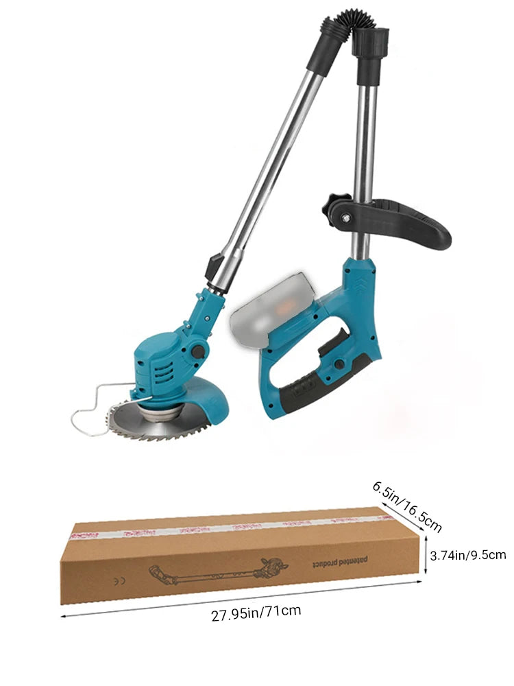 Tondeuse à gazon électrique 21V pour batterie Makita coupe gazon de jardin sans fil 90 °   Tête de coupe d'angle de rotation (sans batterie)