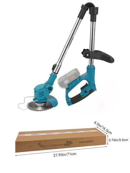 Tondeuse à gazon électrique 21V pour batterie Makita coupe gazon de jardin sans fil 90 °   Tête de coupe d'angle de rotation (sans batterie)