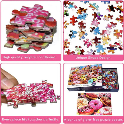 Puzzle 1000 pièces pour adultes, jeu de compétences imposibles pour toute la famille, Puzzle coloré, cadeau
