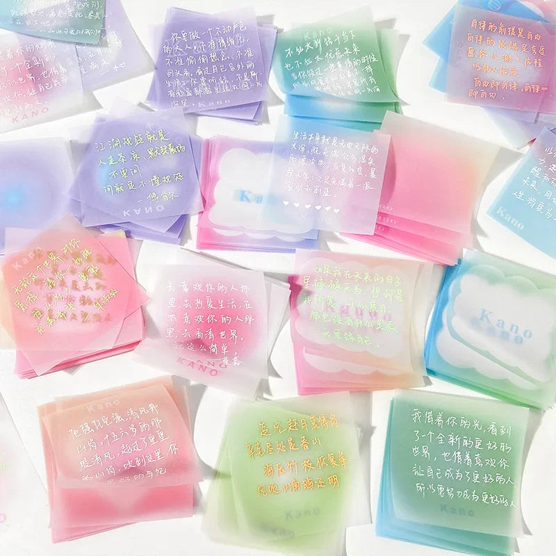 post it, document aléatoire, 7.6x7.6cm, 50 feuilles par pièce