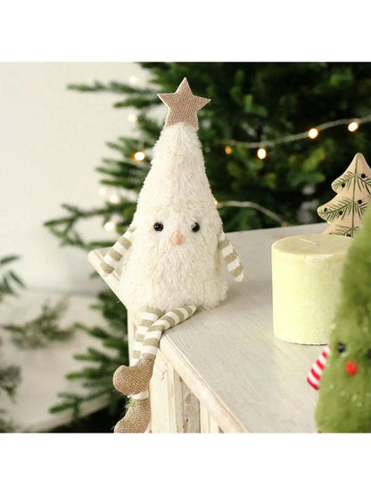 Décorations de noël en peluche mignonne, poupée d'arbre de noël, décoration de poupée de fête à domicile