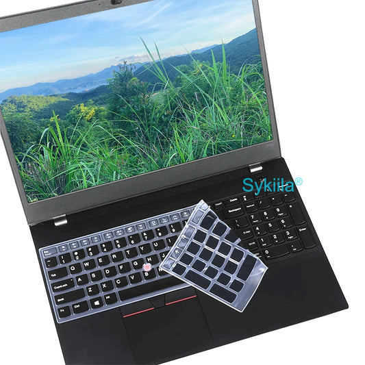 Keyboard Cover for Lenovo ThinkPad 15 T15 E15 L15 P15 P15s P15v T15g T15p P1 Gen 4 3 2, Silicone Protective Case 15.6