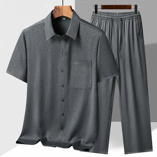 (Chemises + pantalons) printemps été coton lin chinois Tang costume hommes Style chinois Hanfu Tang costume ensemble
