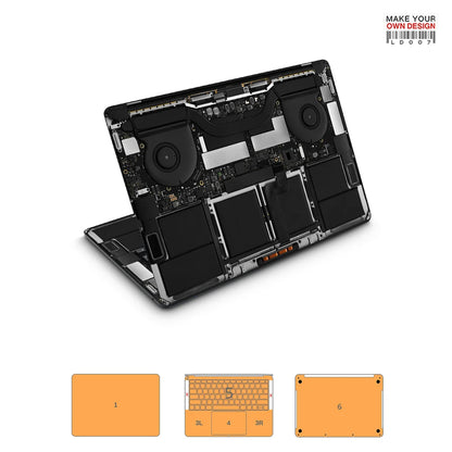 autocollant de peau coloré pour Macbook Pro