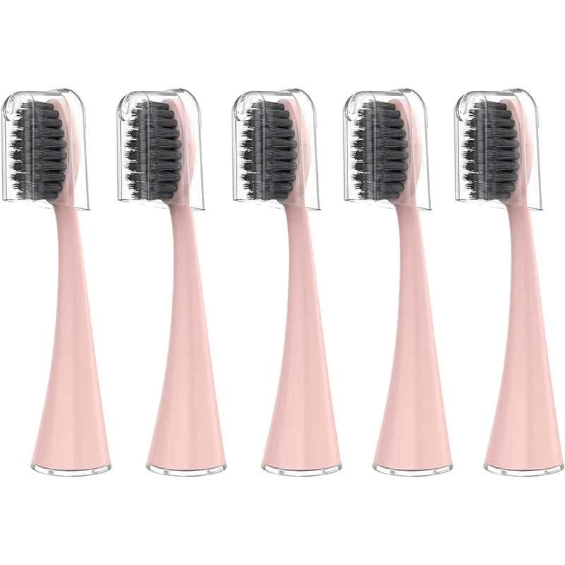 Têtes de brosse de rechange pour brosse à dents électrique sonique originale Burst Pro, recharge de poils de charbon de bois souple avec capuchon anti-poussière, 10 pièces