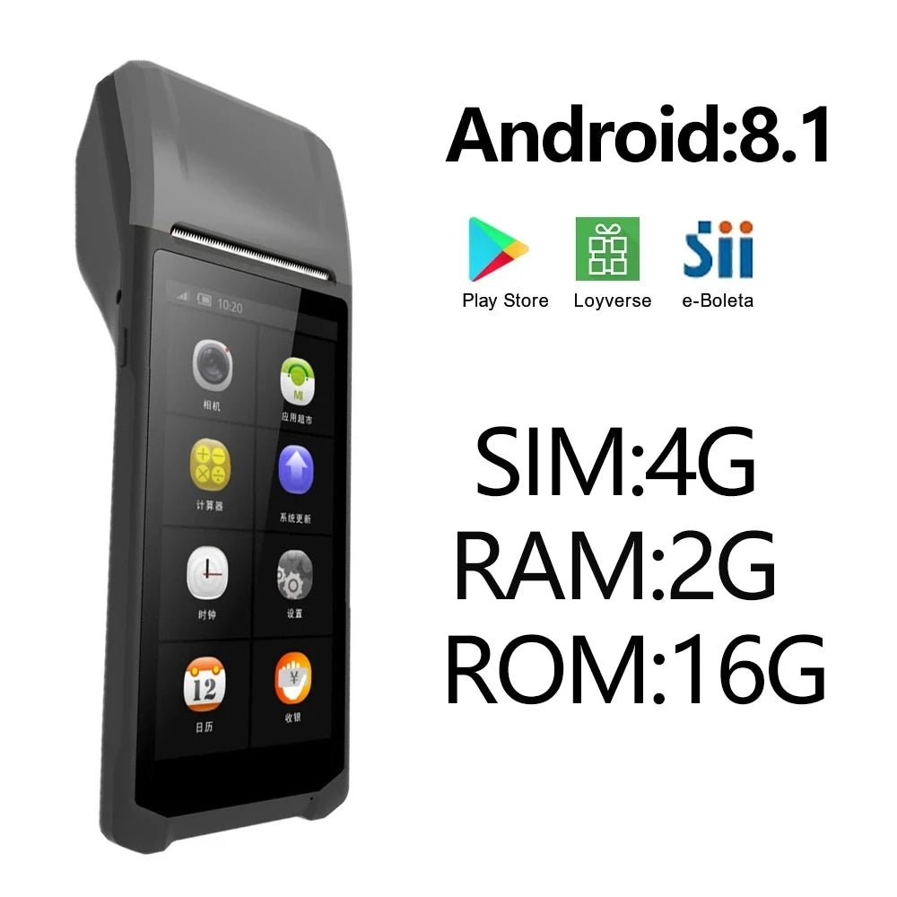 Imprimante thermique portative de reçu de position de Q1 Q2 de 58mm Terminal Android imprimante de billets de facture Mobile sans fil Bluetooth PDA avec la numérisation