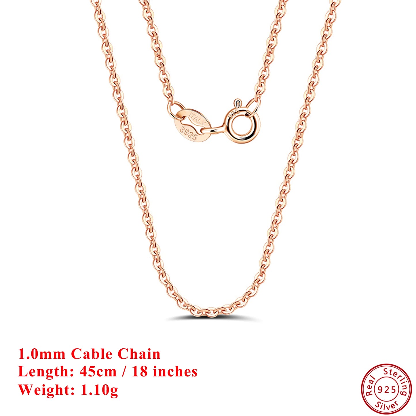 Effie Queen Chic 925 en argent Sterling chaîne de base ras du cou Simple collier bijoux exquis pour hommes et femmes tenue décontractée SC07