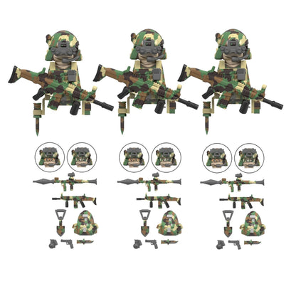 WM6147 le Service aérien spécial Delta militaire Alpha KSK neige léopard Commando marine sceaux forces d'enfants sauvages modèle bloc brique jouet