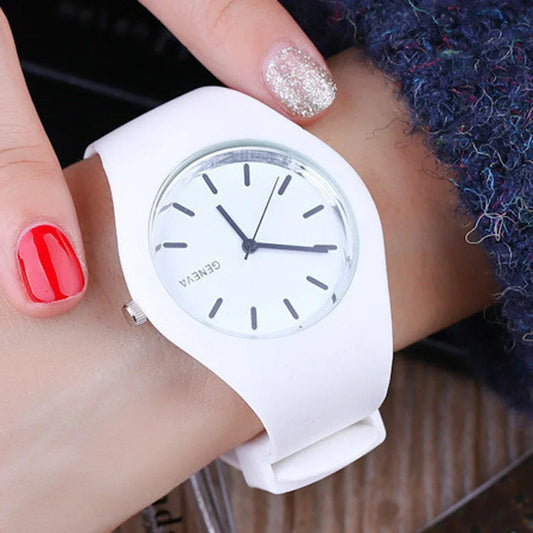 montres Ultra-mince mode bracelet en Silicone