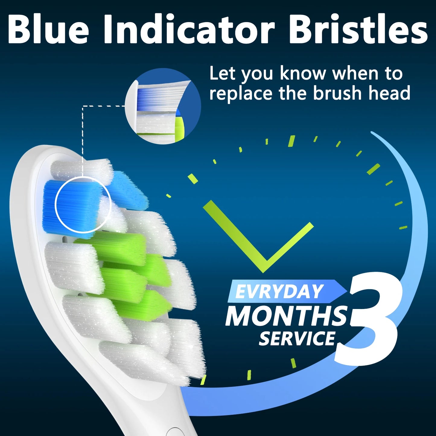 Têtes de brosse à dents de rechange pour têtes de rechange Phlips, tête de brosse à dents électrique Compatible avec Phllips, 4/8/16 pièces