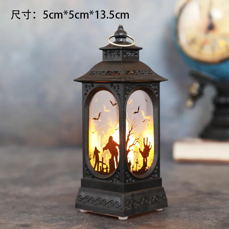 Lampe Décorative à LED Château de Citrouille,
