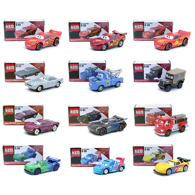 Tomy Tomica-Modèle de véhicule édition spéciale pour garçons, jouets moulés sous pression, voiture Tokyo, McQueen, Mater, Finn, McMissile, cadeau de collection, 1/64